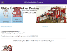 Tablet Screenshot of globefiresprinkler.com